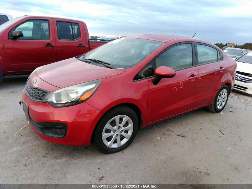 2014 KIA RIO LX KNADM4A38E6373214