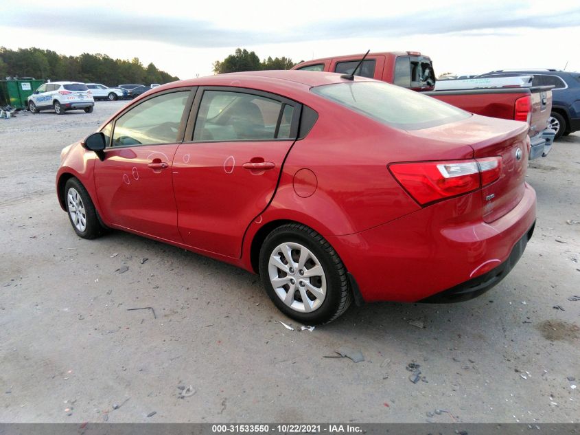 2014 KIA RIO LX KNADM4A38E6373214
