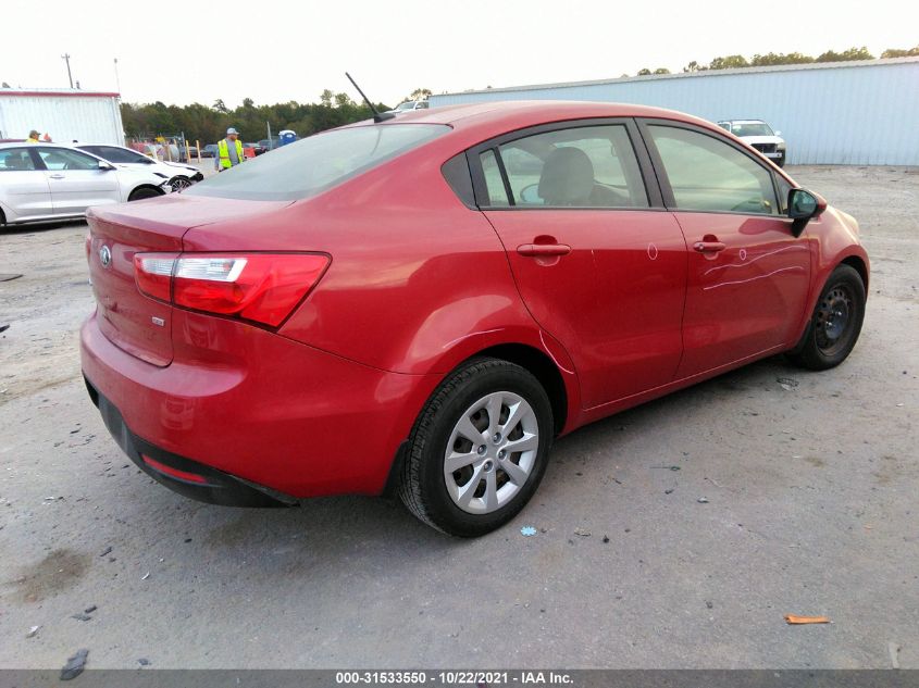 2014 KIA RIO LX KNADM4A38E6373214