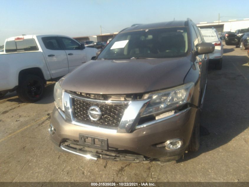 2014 NISSAN PATHFINDER SL 5N1AR2MN8EC623685