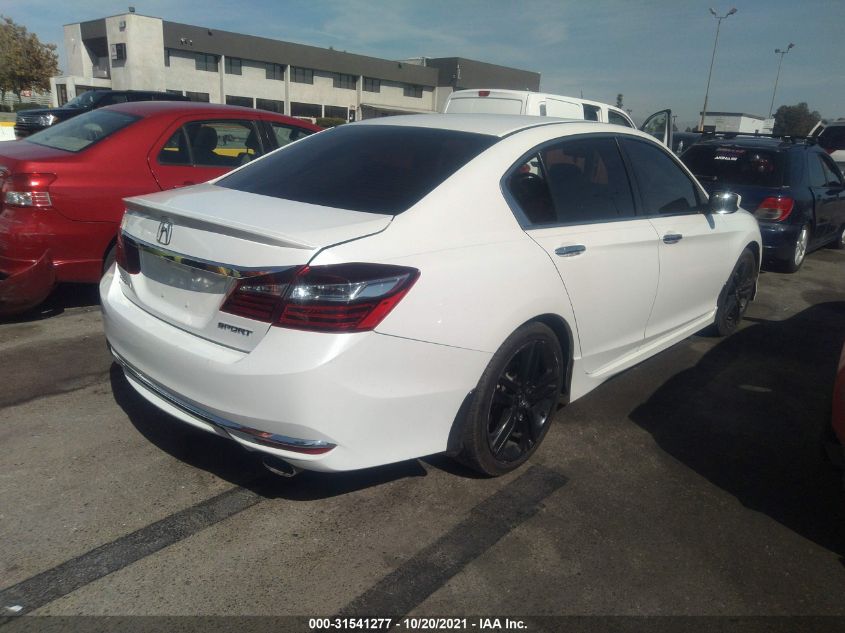 2016 HONDA ACCORD SEDAN SPORT 1HGCR2F5XGA213464