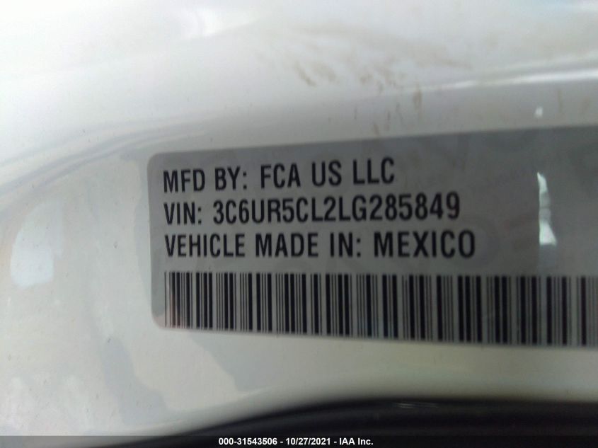 2020 RAM 2500 TRADESMAN 3C6UR5CL2LG285849