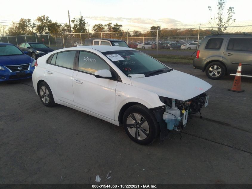 2019 HYUNDAI IONIQ HYBRID BLUE KMHC65LC7KU180129