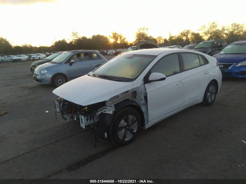 2019 HYUNDAI IONIQ HYBRID BLUE KMHC65LC7KU180129