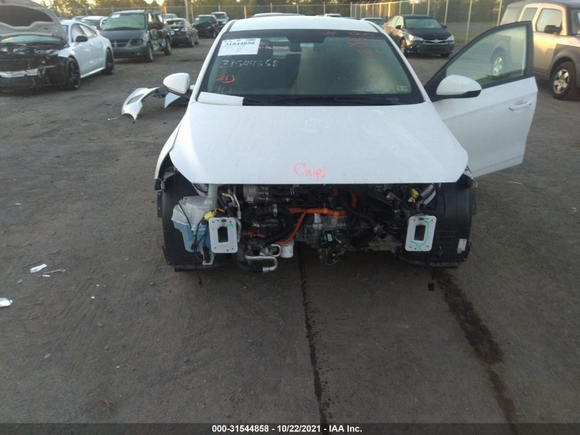 2019 HYUNDAI IONIQ HYBRID BLUE KMHC65LC7KU180129
