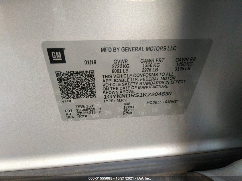 Cadillac Xt5 2019
