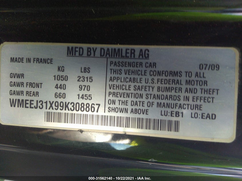 Smart Fortwo 2009