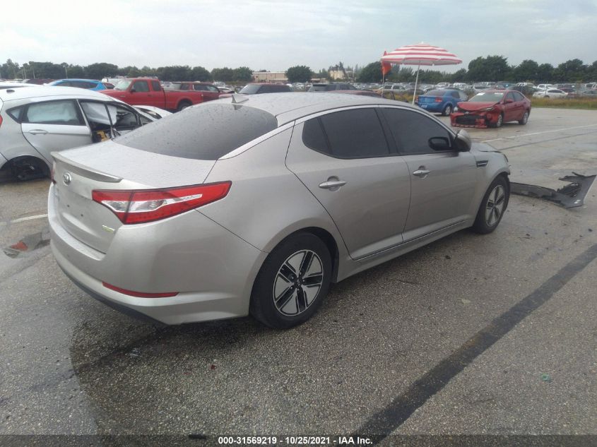 2013 KIA OPTIMA HYBRID LX KNAGM4AD4D5044021