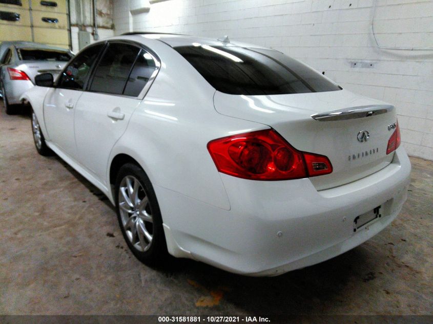 2013 INFINITI G37 SEDAN X JN1CV6AR5DM756987