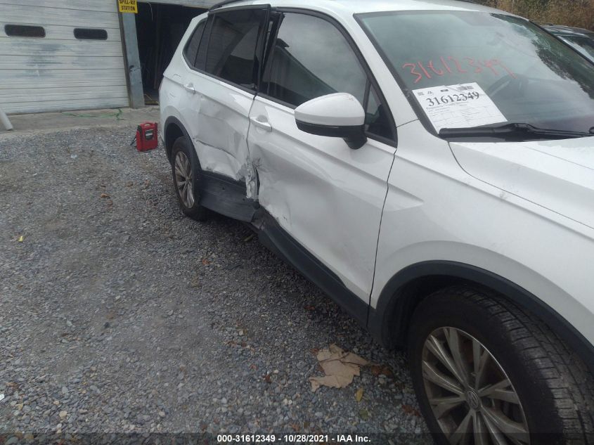2018 VOLKSWAGEN TIGUAN S 3VV0B7AX8JM017014