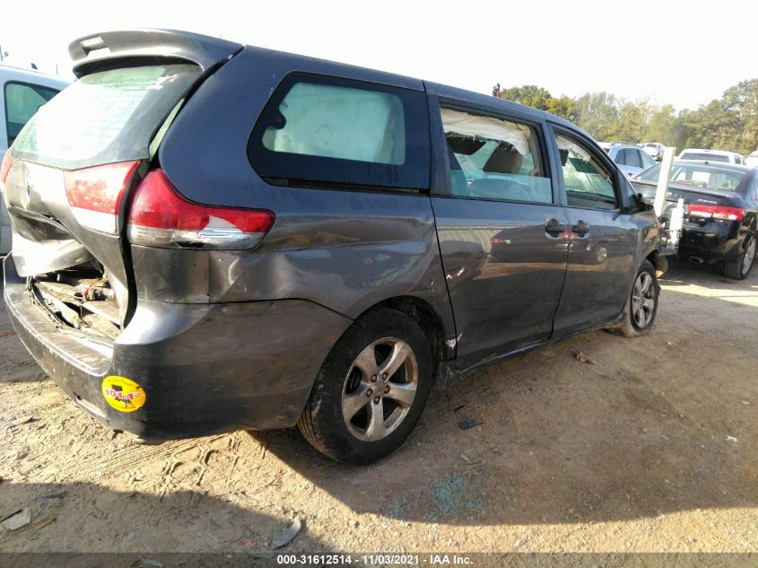2014 TOYOTA SIENNA L V6 7 PASSENGER 5TDZK3DC1ES500311