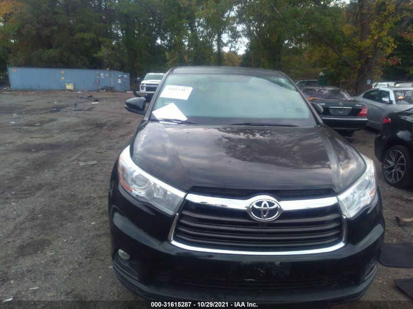 2015 TOYOTA HIGHLANDER XLE 5TDJKRFH1FS146042