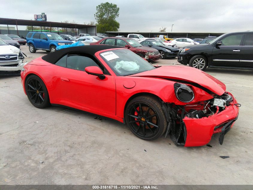 2021 PORSCHE 911, VIN: WP0CB2A94MS248133