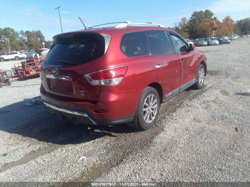 2014 NISSAN PATHFINDER SL 5N1AR2MM4EC611525