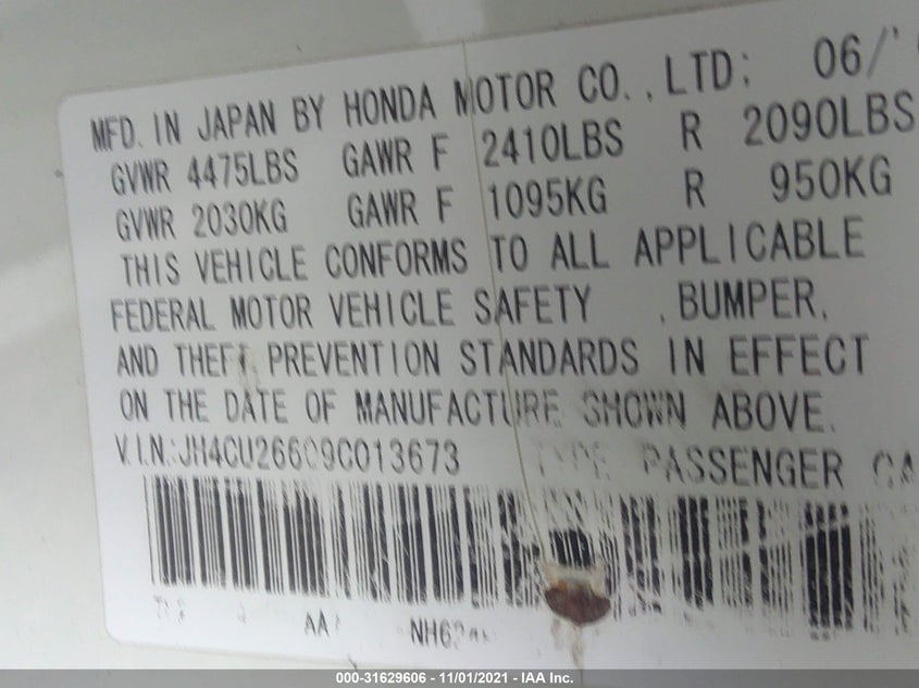 Acura Tsx 2009