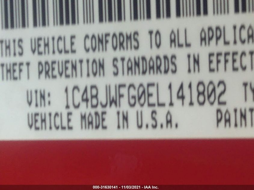 2014 JEEP WRANGLER UNLIMITED RUBICON 1C4BJWFG0EL141802