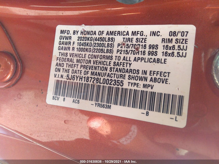 Honda Element 2008