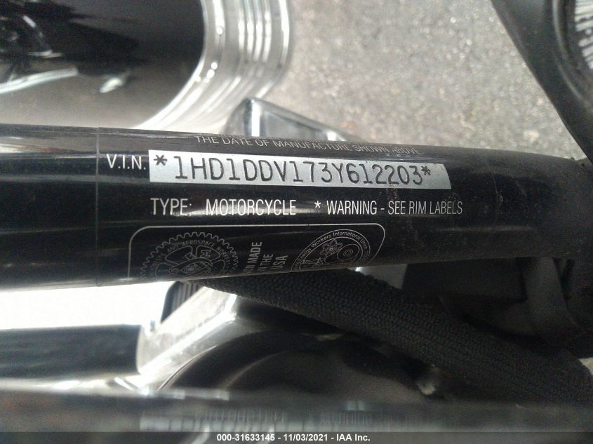 2003 HARLEY-DAVIDSON FLHT 1HD1DDV173Y612203
