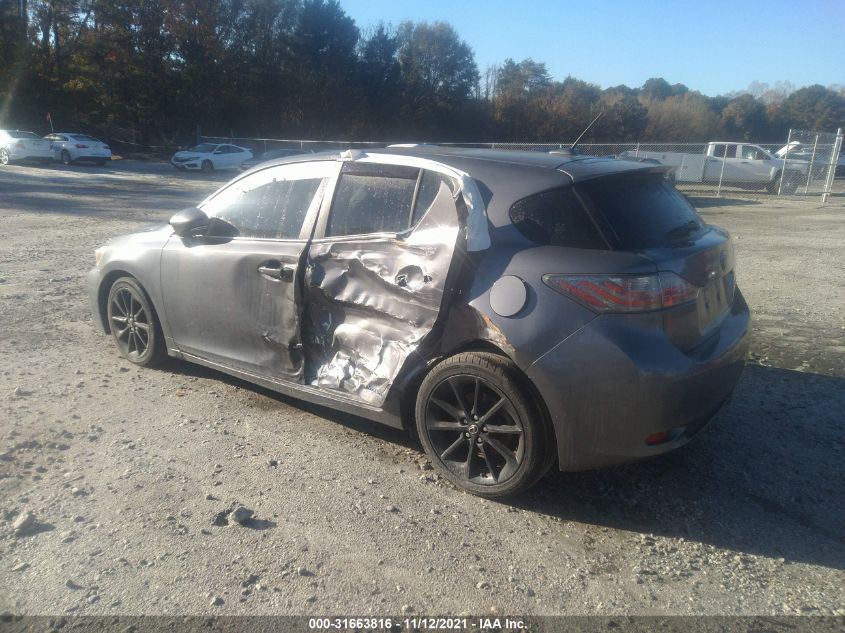 2013 LEXUS CT 200H HYBRID JTHKD5BH6D2133934
