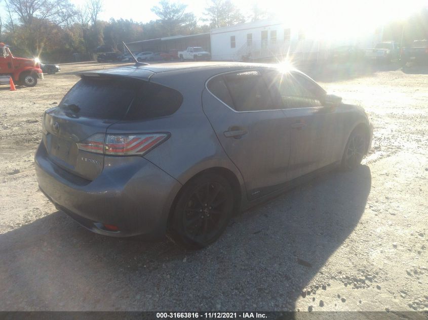 2013 LEXUS CT 200H HYBRID JTHKD5BH6D2133934