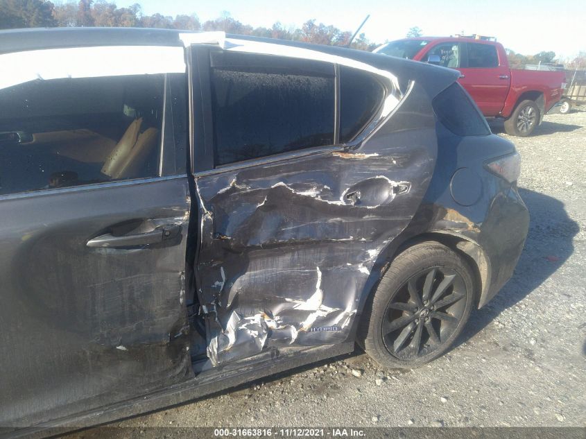 2013 LEXUS CT 200H HYBRID JTHKD5BH6D2133934