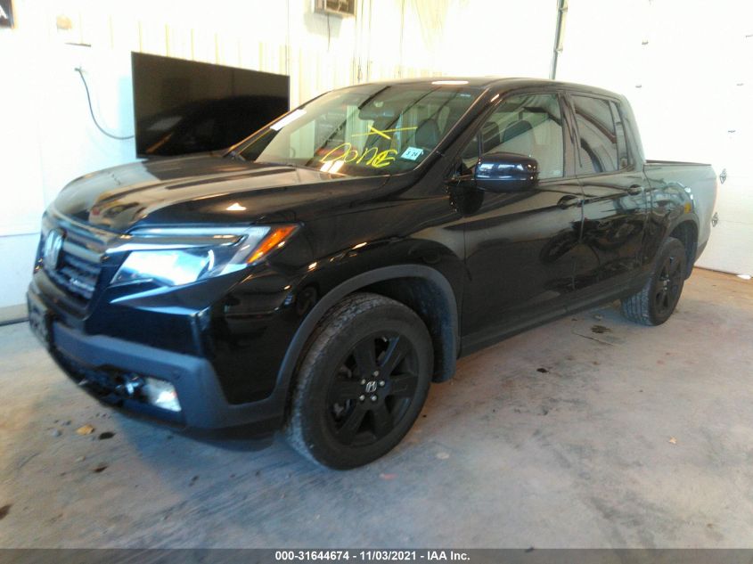 2019 HONDA RIDGELINE BLACK EDITION 5FPYK3F86KB014069