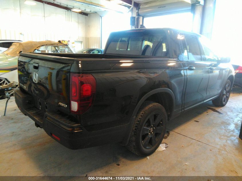 2019 HONDA RIDGELINE BLACK EDITION 5FPYK3F86KB014069