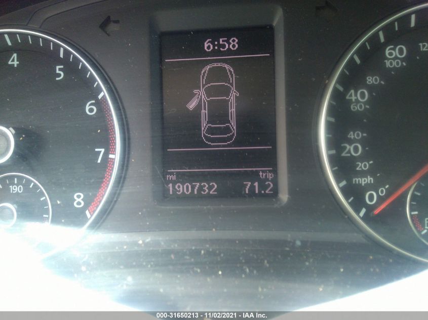 2013 VOLKSWAGEN PASSAT SE W/SUNROOF 1VWBP7A3XDC099532