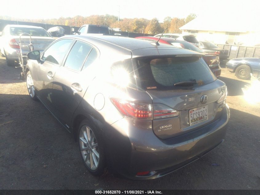 2013 LEXUS CT 200H HYBRID JTHKD5BH2D2165411