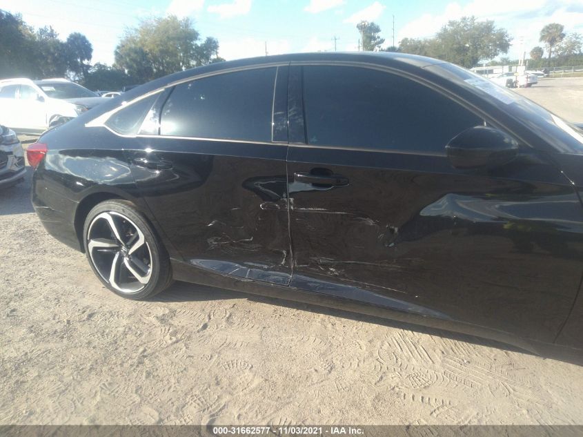 2021 HONDA ACCORD SEDAN SPORT 1HGCV1F36MA016193