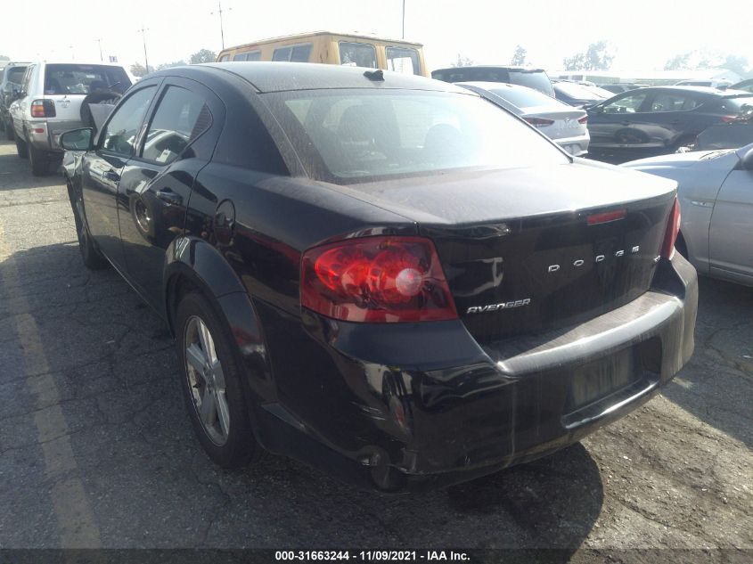 2013 DODGE AVENGER SXT 1C3CDZCBXDN707896