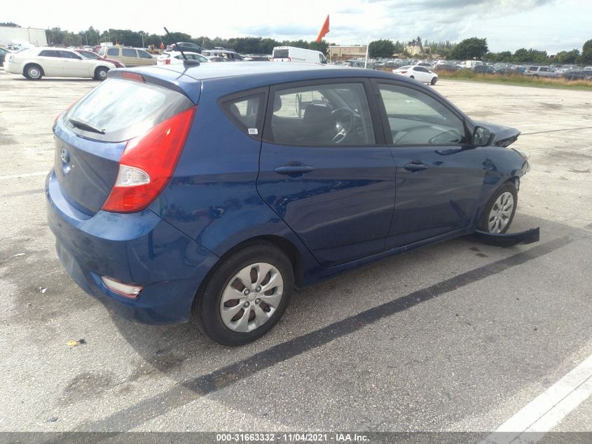 2016 HYUNDAI ACCENT SE KMHCT5AE2GU255520