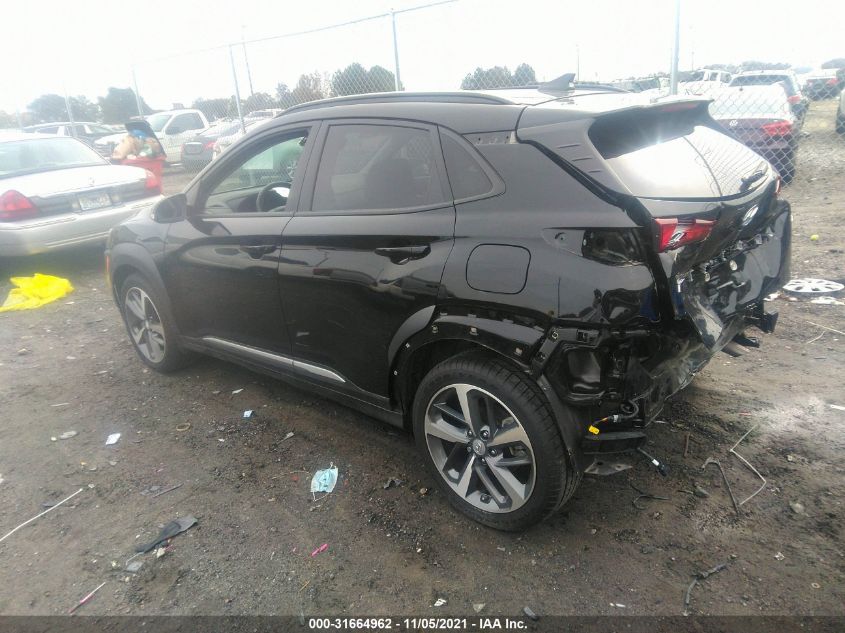 2021 HYUNDAI KONA LIMITED KM8K33A57MU660638