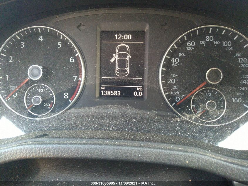 2015 VOLKSWAGEN PASSAT 1.8T SE W/SUNROOF & NAV 1VWBT7A35FC033159