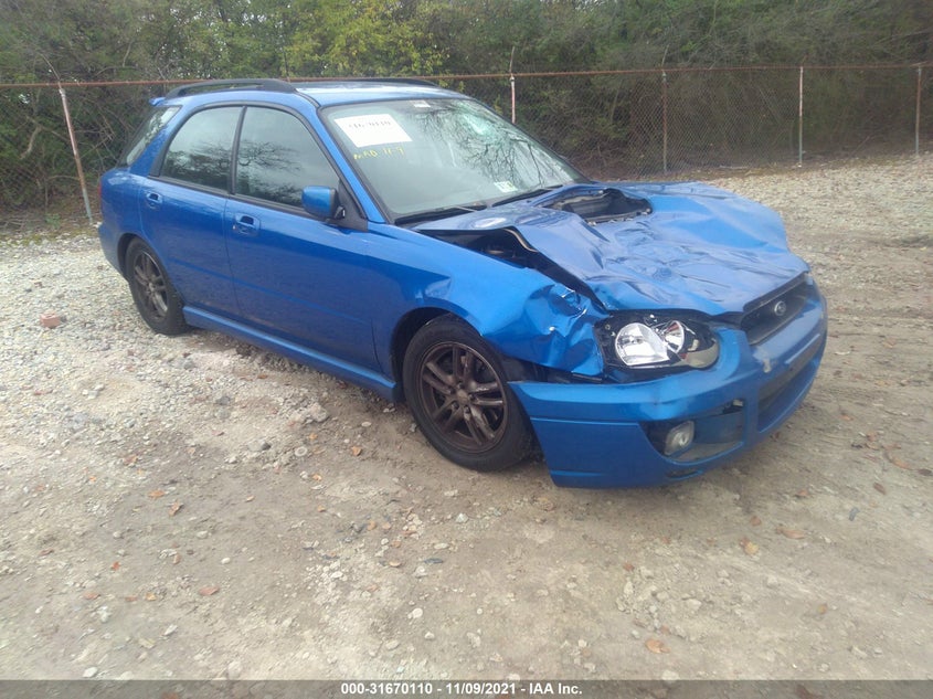 Dayton Ohio IAAI 2005 wrx wagon, with grassroots motor sports bumper