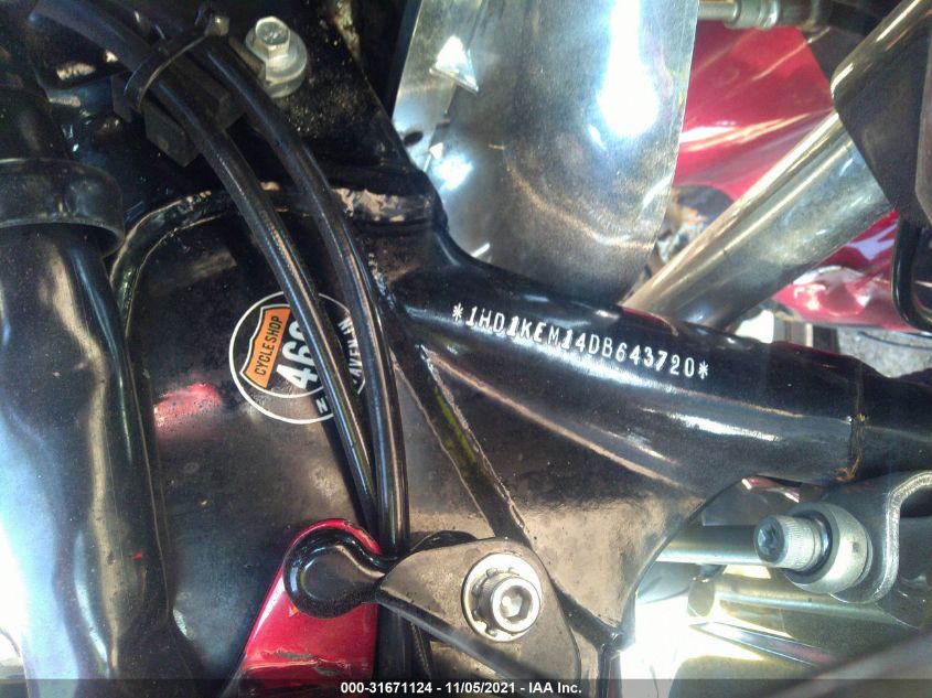 2013 HARLEY-DAVIDSON FLHTK ELECTRA GLIDE ULTRA LTD 1HD1KEM14DB643720