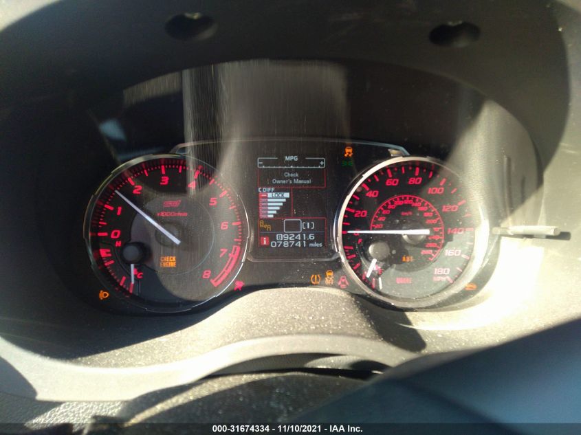 2017 SUBARU WRX STI LIMITED JF1VA2Z62H9802682