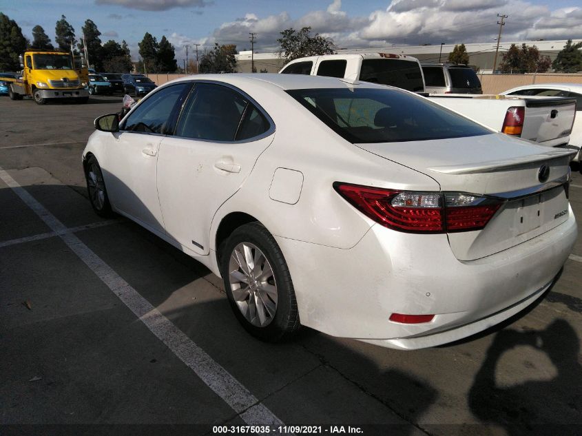 2013 LEXUS ES 300H HYBRID JTHBW1GG9D2014861