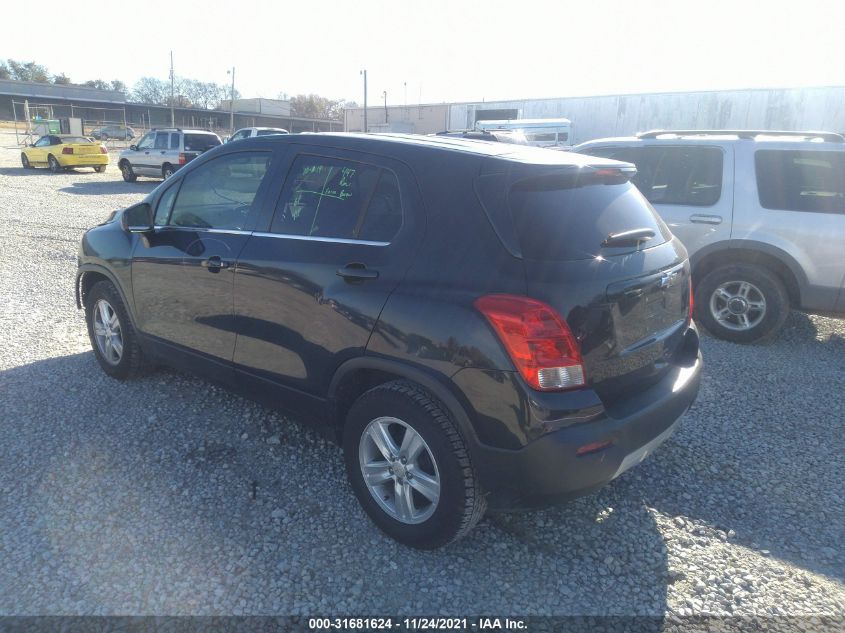 2016 CHEVROLET TRAX LT KL7CJLSB6GB542502