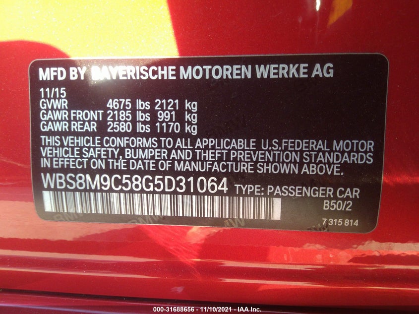 BMW M3 2016