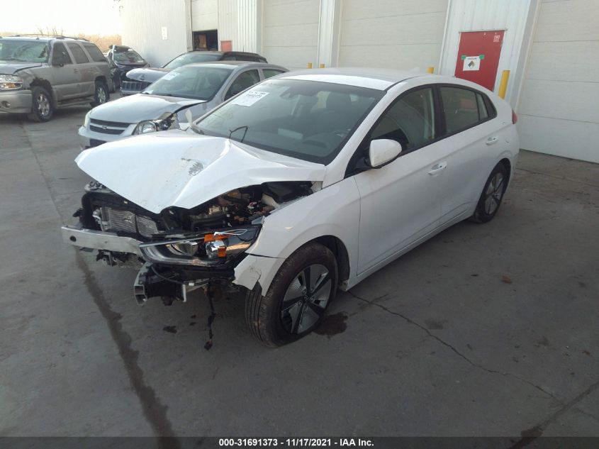 2021 HYUNDAI IONIQ HYBRID BLUE KMHC65LC9MU252712