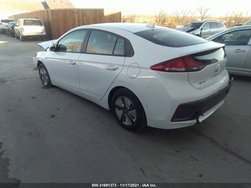 2021 HYUNDAI IONIQ HYBRID BLUE KMHC65LC9MU252712