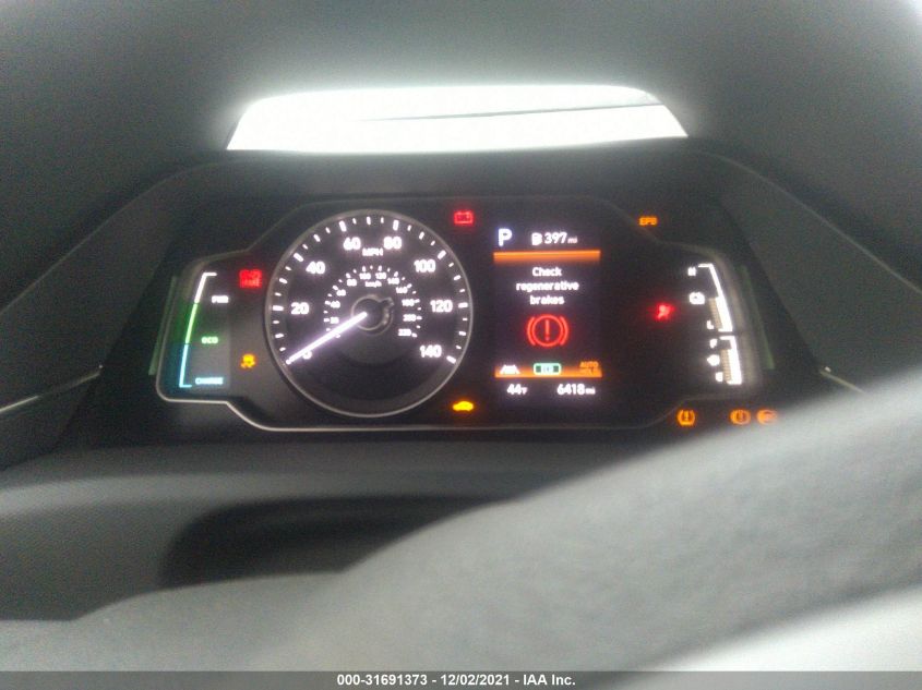 2021 HYUNDAI IONIQ HYBRID BLUE KMHC65LC9MU252712