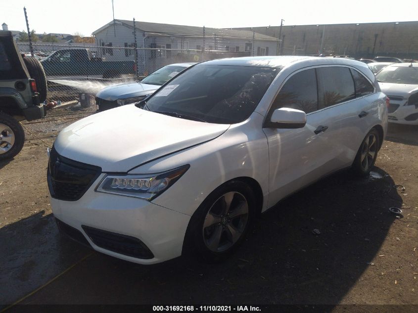 2014 ACURA MDX 5FRYD4H28EB004549
