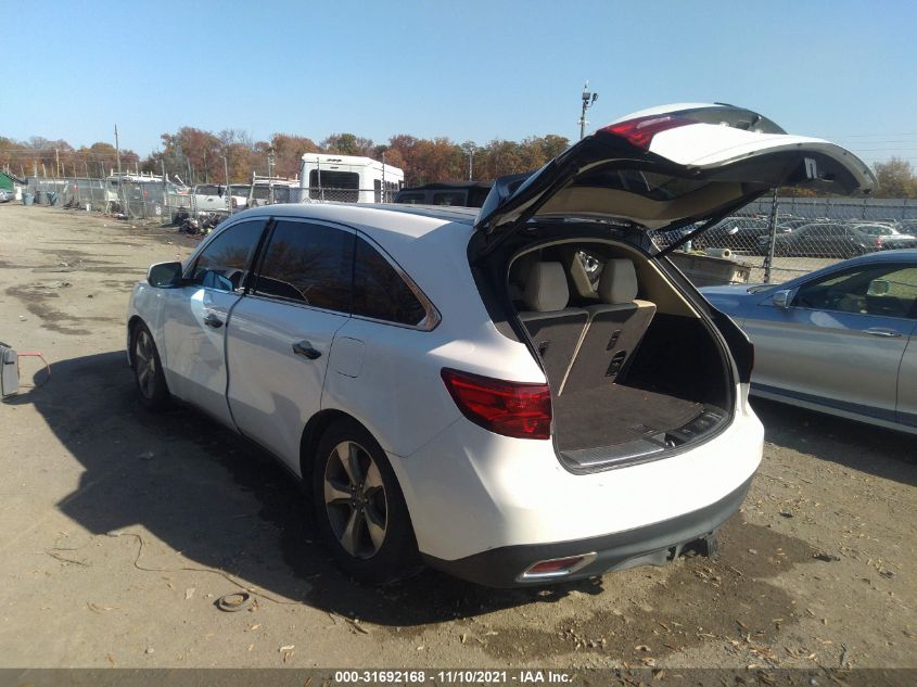 2014 ACURA MDX 5FRYD4H28EB004549