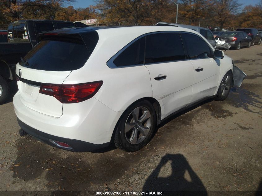 2014 ACURA MDX 5FRYD4H28EB004549