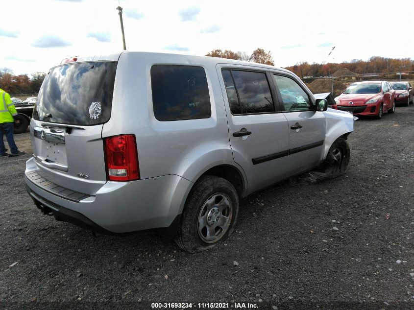 2015 HONDA PILOT LX 5FNYF4H22FB010151