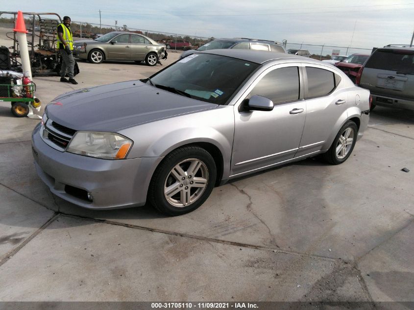 2013 DODGE AVENGER SXT 1C3CDZCB0DN590376