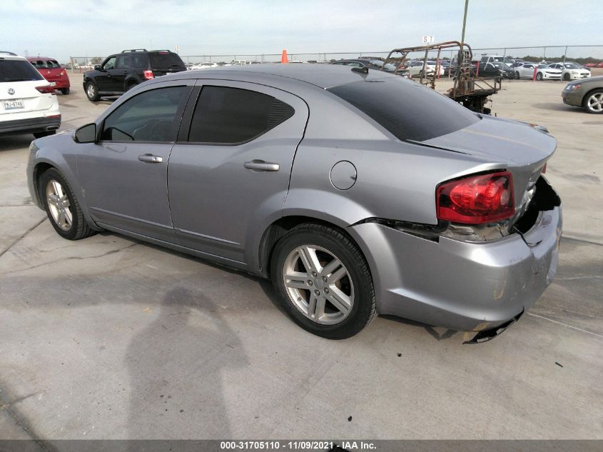 2013 DODGE AVENGER SXT 1C3CDZCB0DN590376