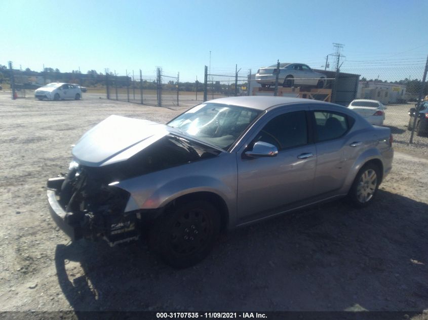 2013 DODGE AVENGER SE 1C3CDZAB7DN540626